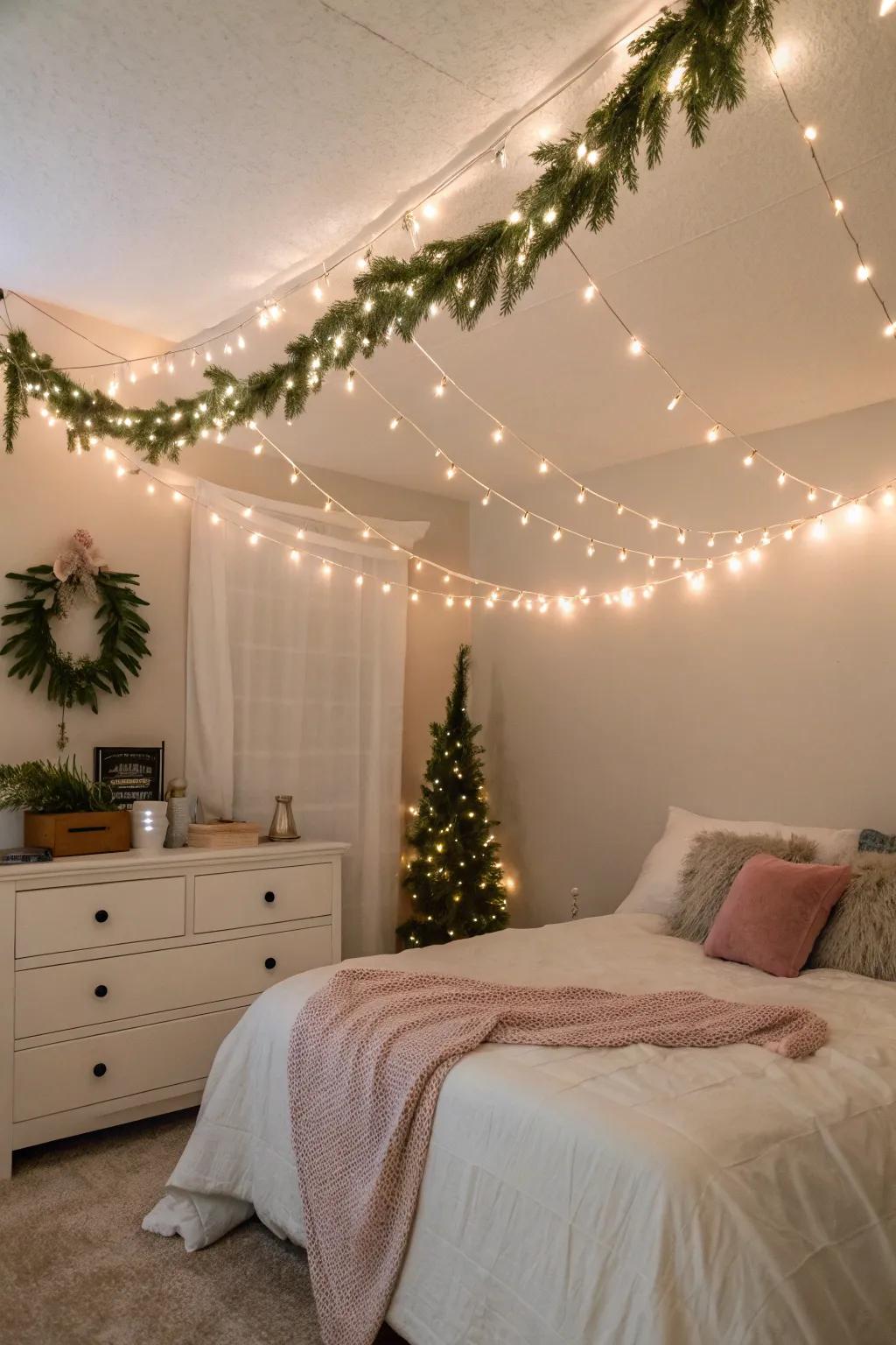 A boudoir transmuted into a celebratory retreat.