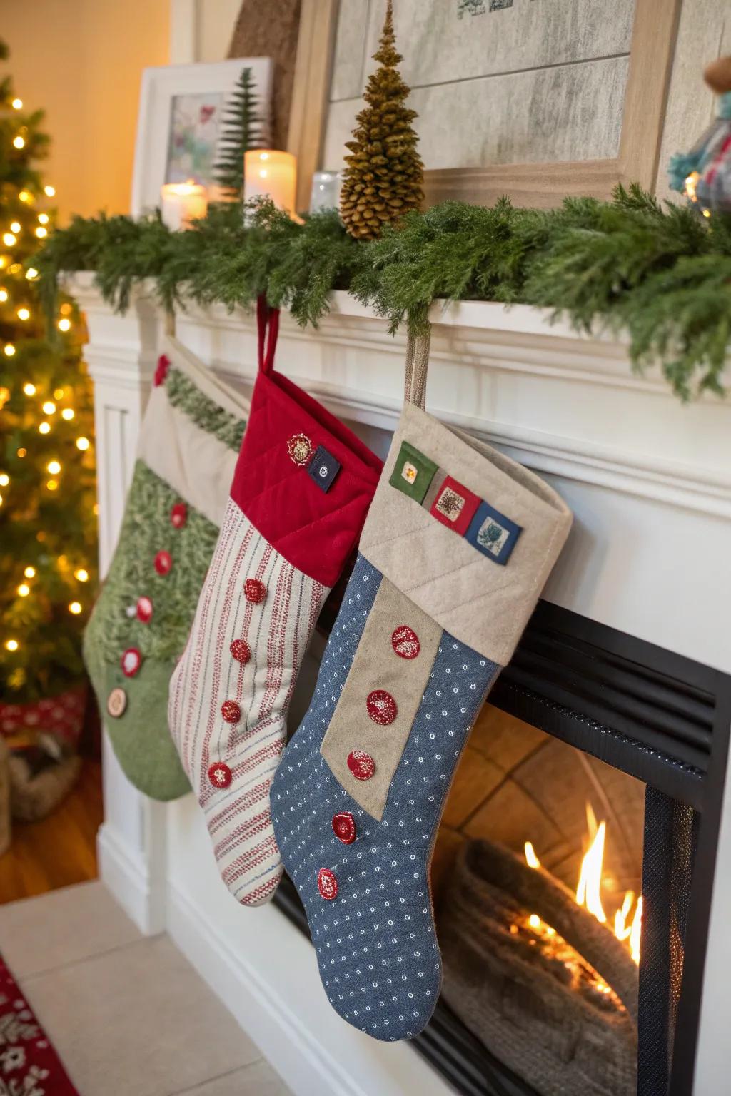 Engaging stockings furnish a pleasurable, tactile adventure for youngsters.