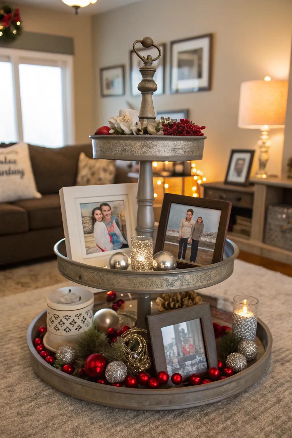 The multi-level display is made even more special with individualized elements.