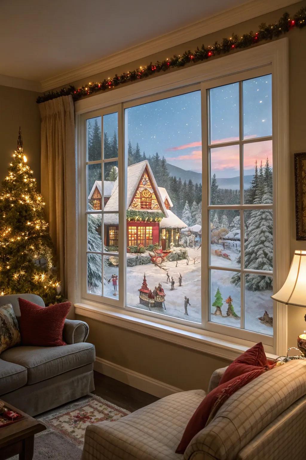 Envision the enchantment of the Northern Pinnacle upon your window.