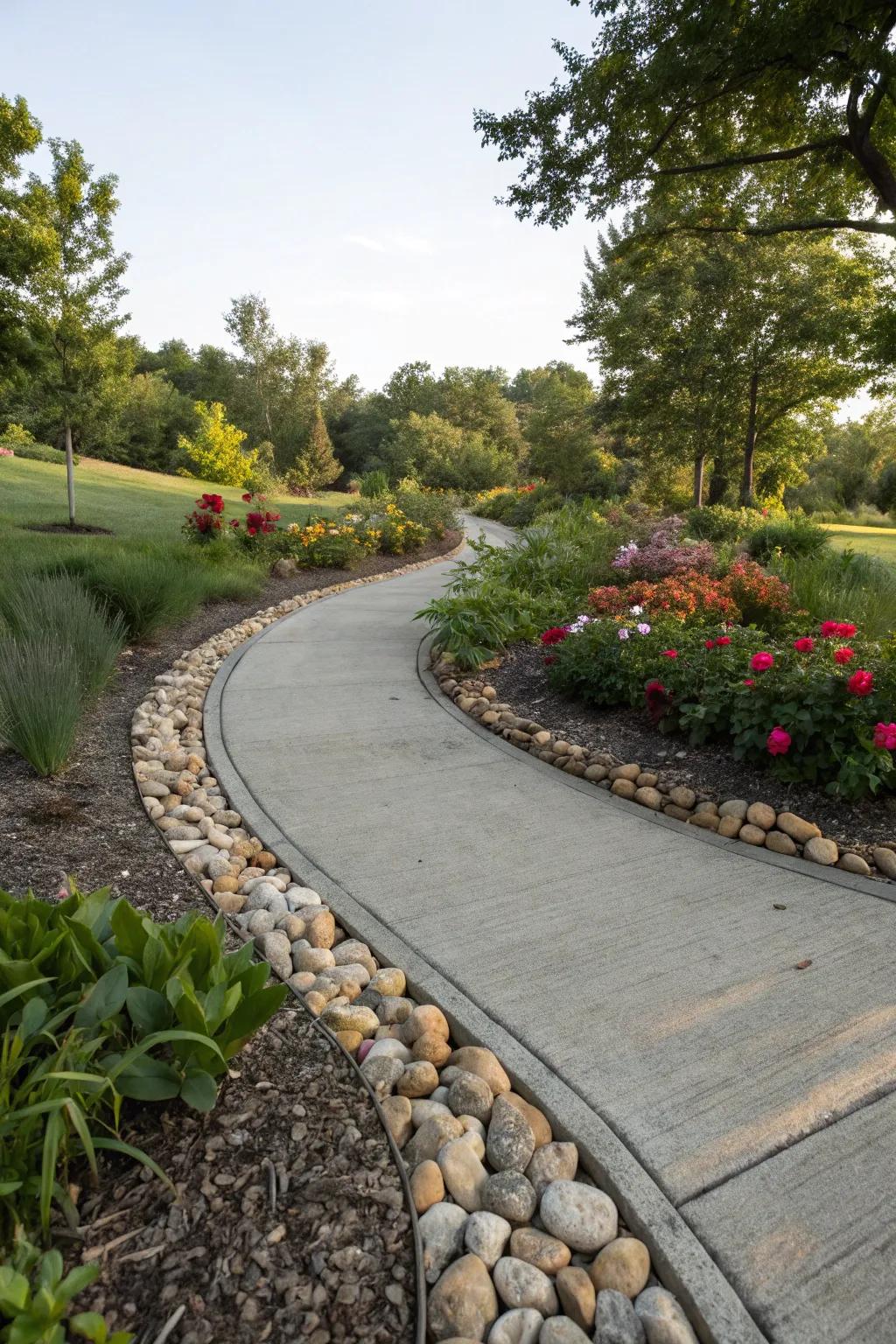 Enhance your walkway with refined stone features.
