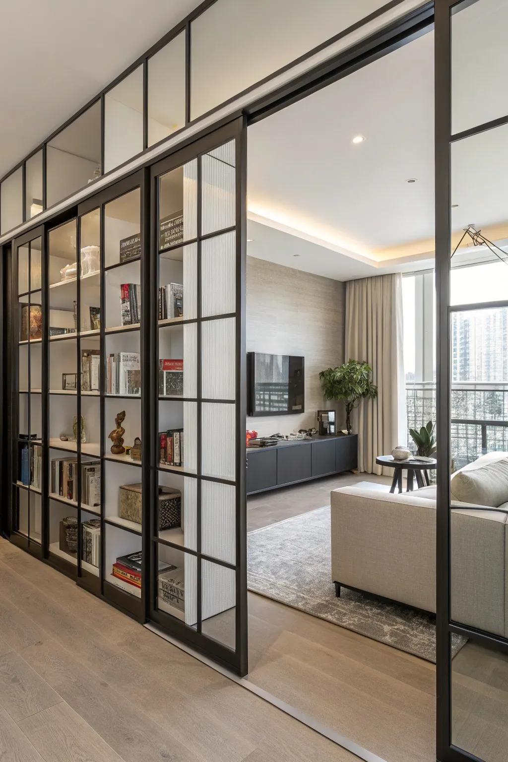 Chic separators craft distinct yet open environments.