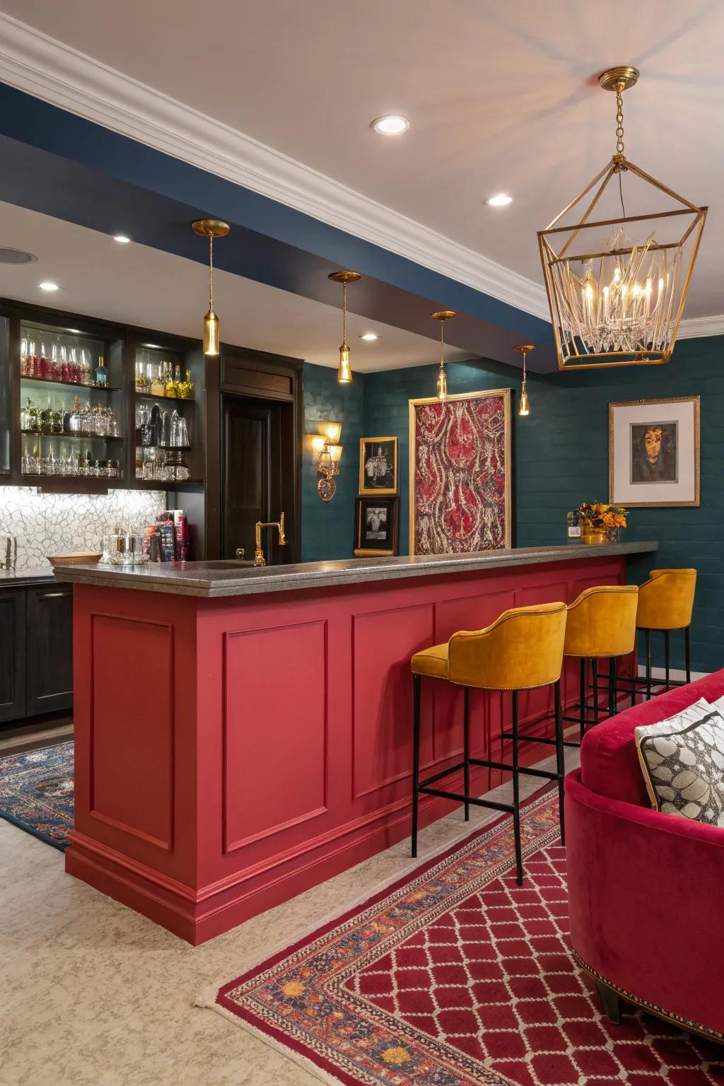 Inject energy into your space with striking color choices.