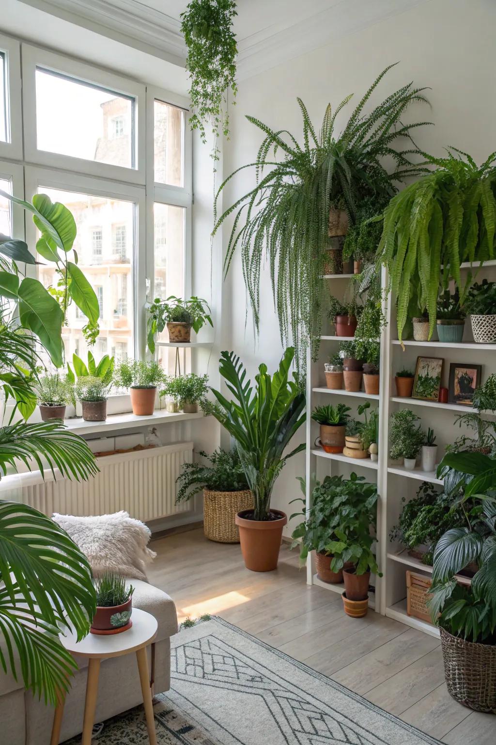 Indoor plants introduce vitality and calmness to your home.