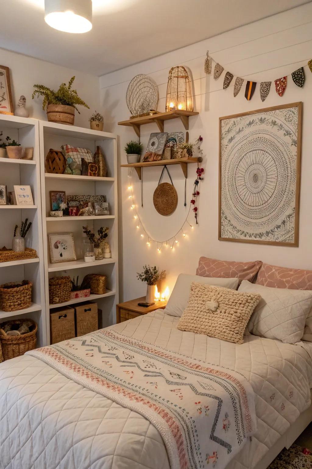 Handcrafted items inject a personal and unique touch.