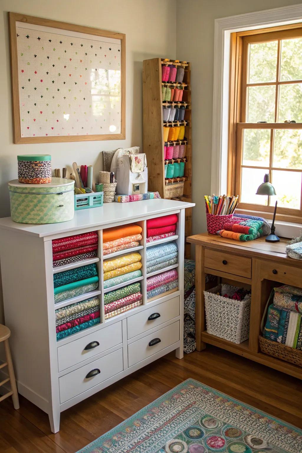 Unique and efficient storage options can result from repurposing furniture.