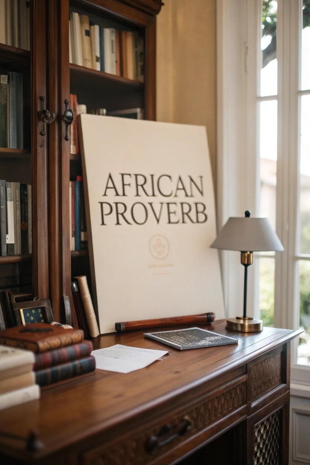 Cultural quotes enrich your home with global wisdom.