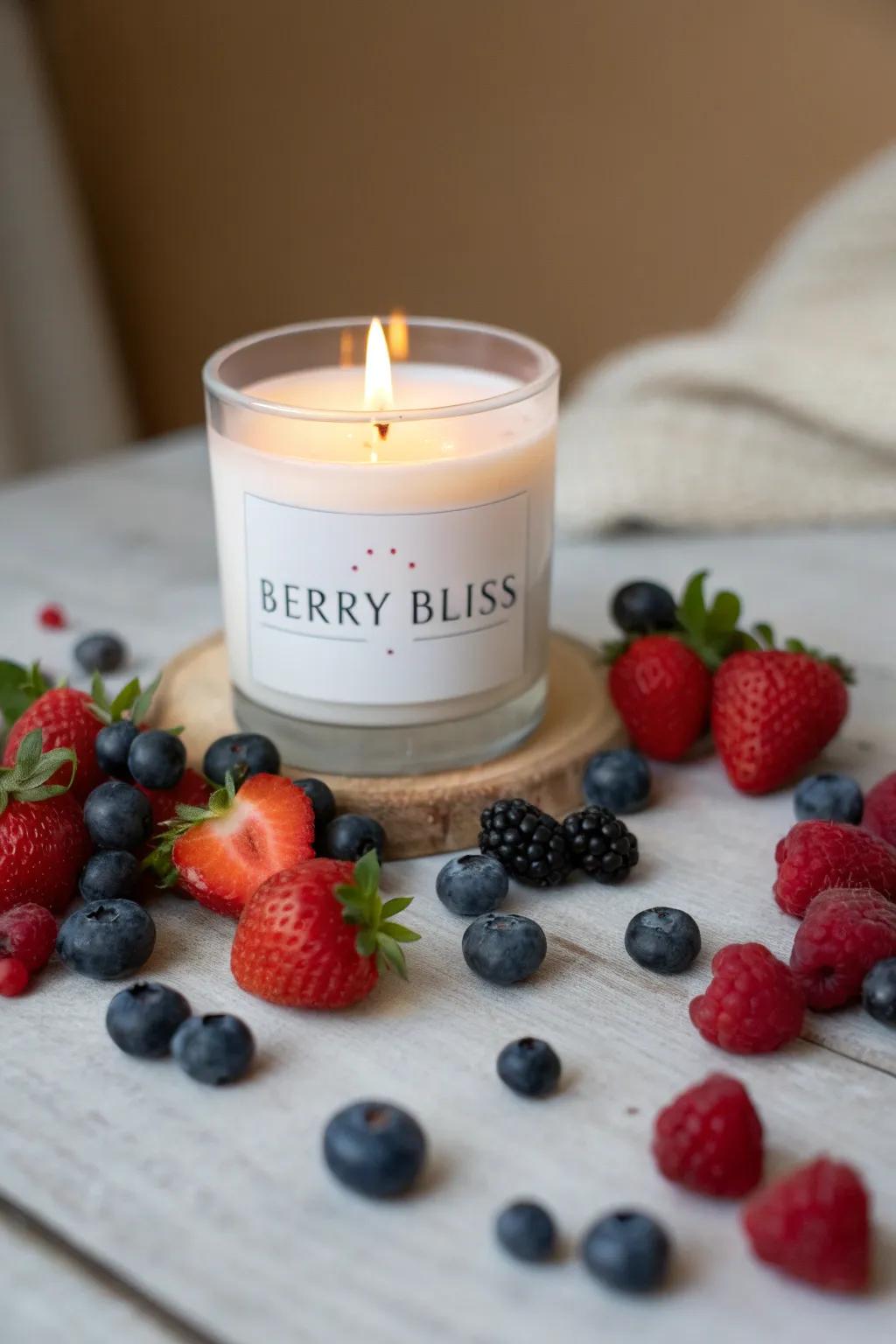 Ruby Delight Candle for a Sweet Touch