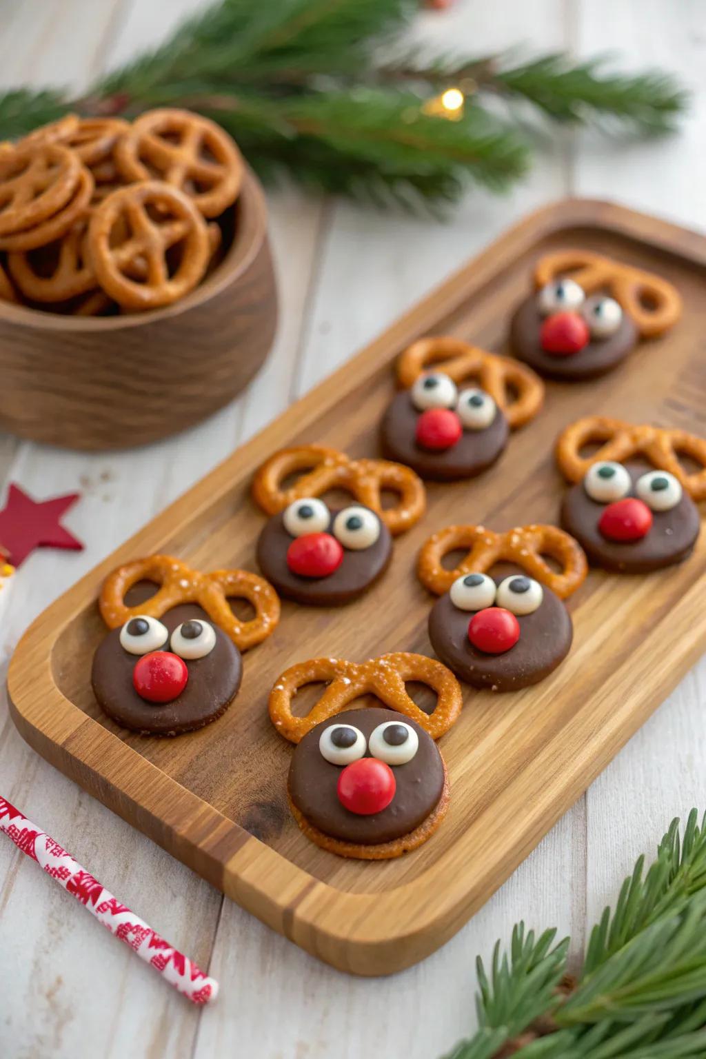 Cute and delicious Rudolph treats perfect for family fun.