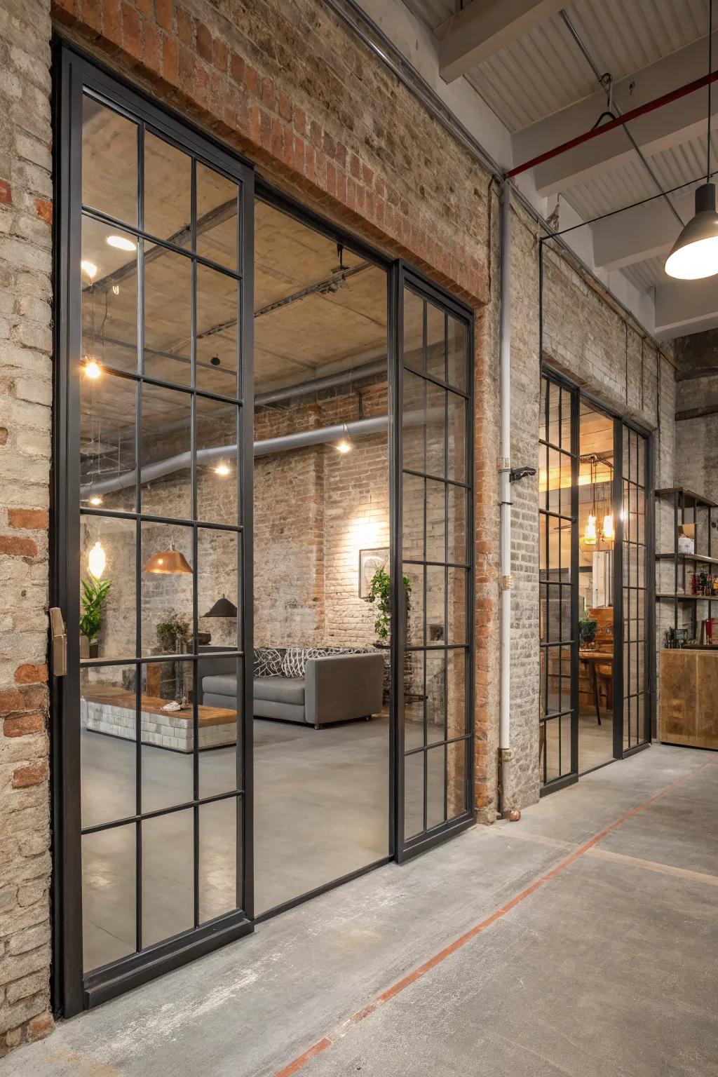 Crittall doors introduce an industrial touch to your den.