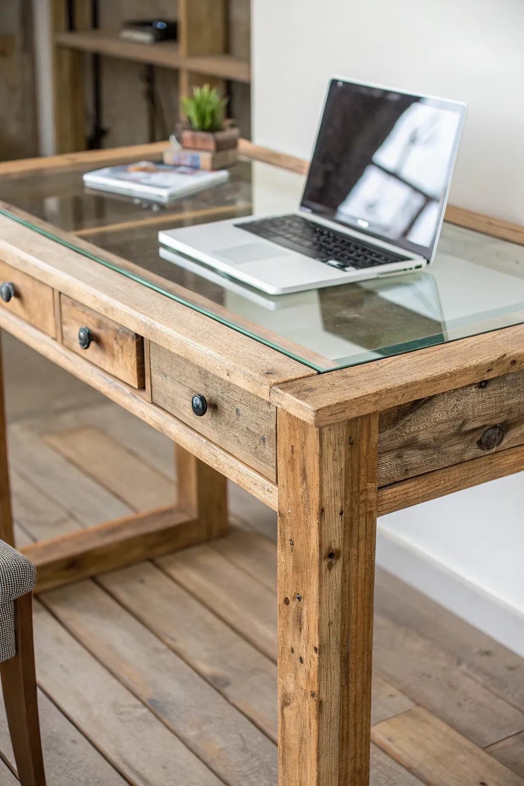 Unconventional materials like upcycled wood introduce unique charm.