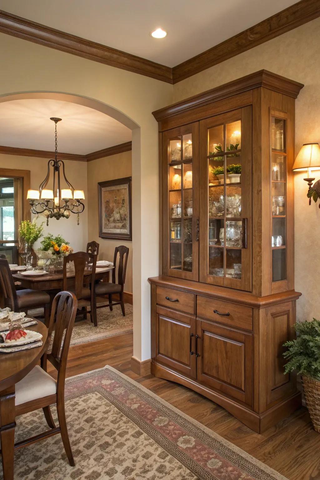 Achieve harmony through matching corner units.