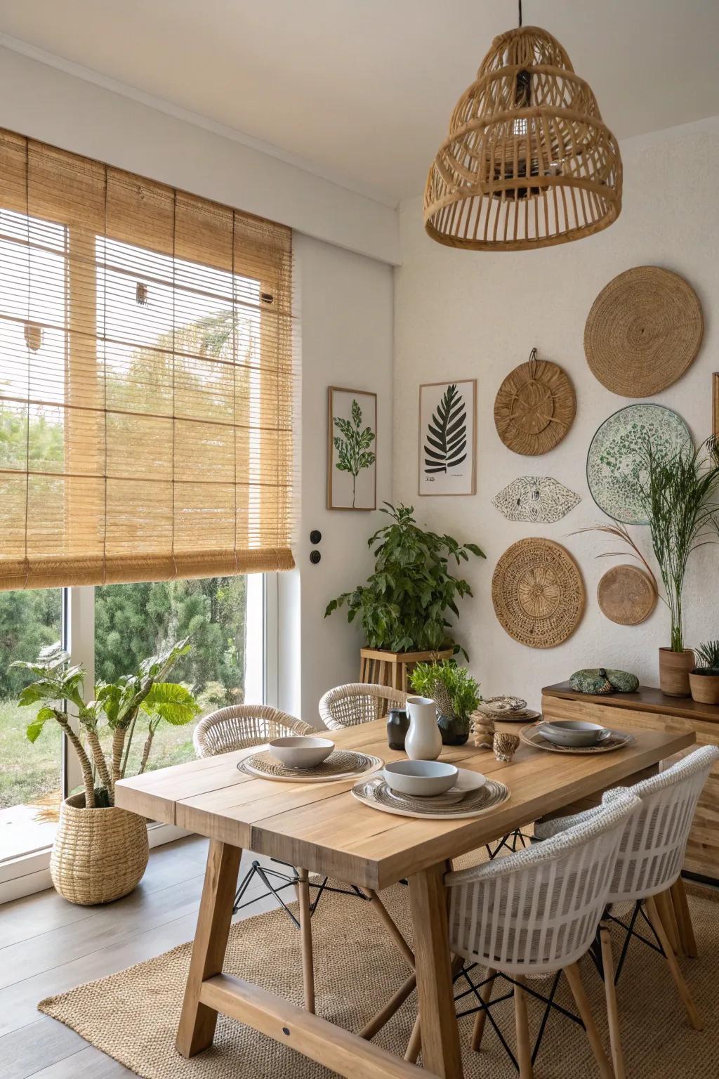 Choose sustainable materials for an eco-friendly design.