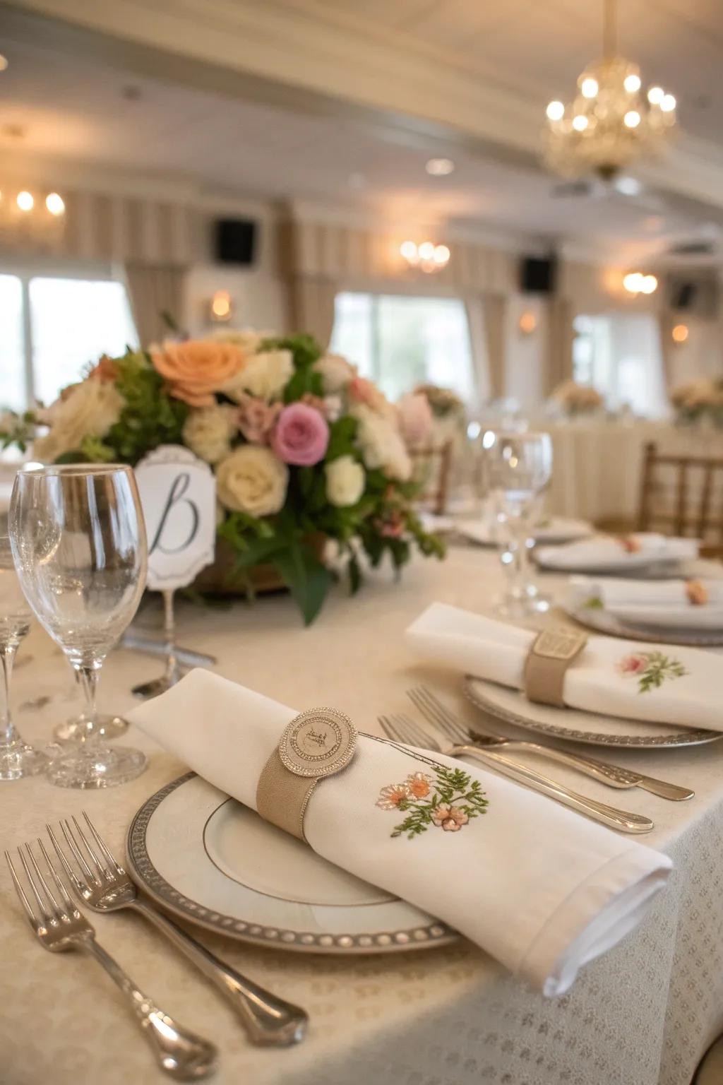 Individualized accents ensure each guest feels valued and welcomed.