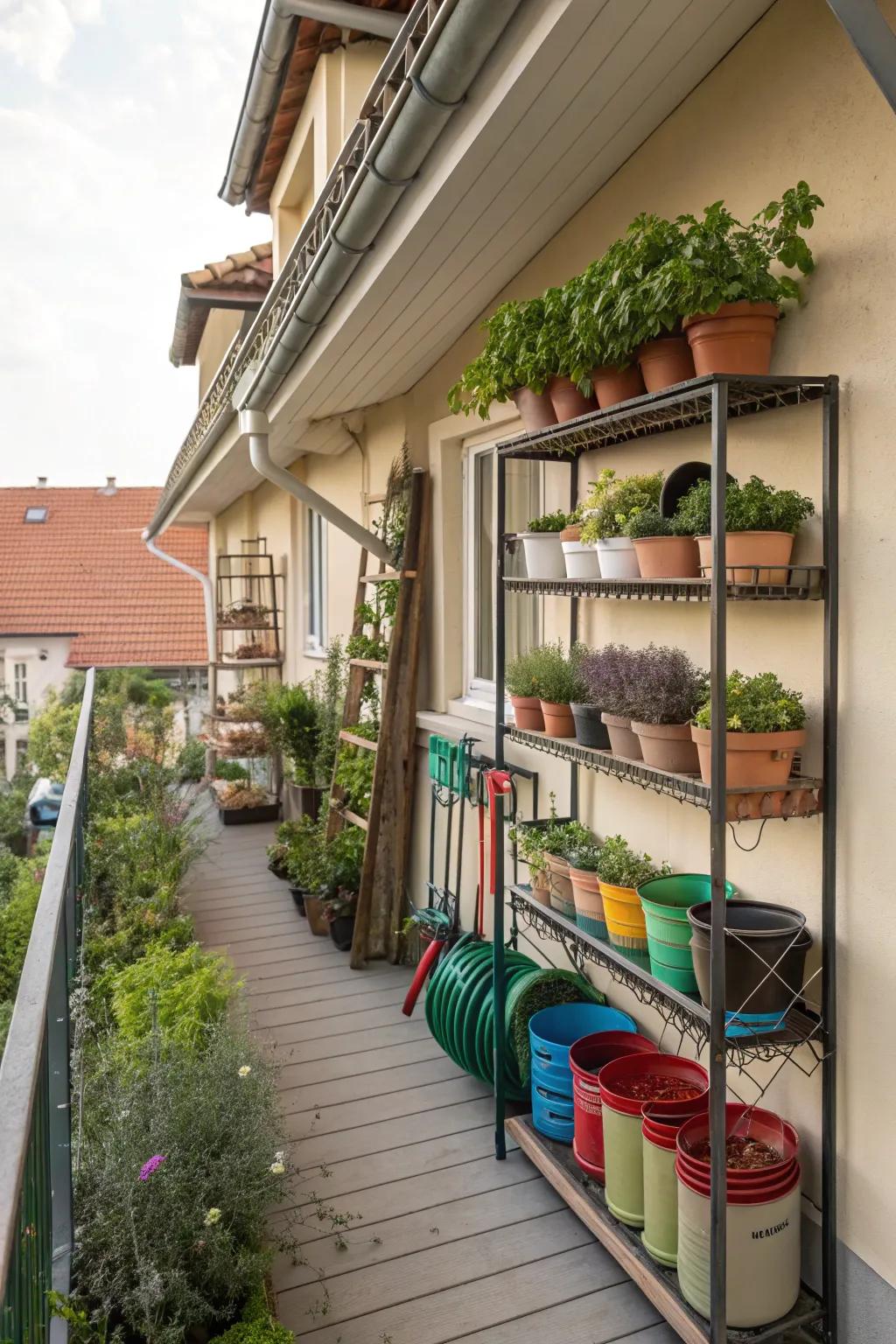 Adept stowing resolutions for constricted areas.