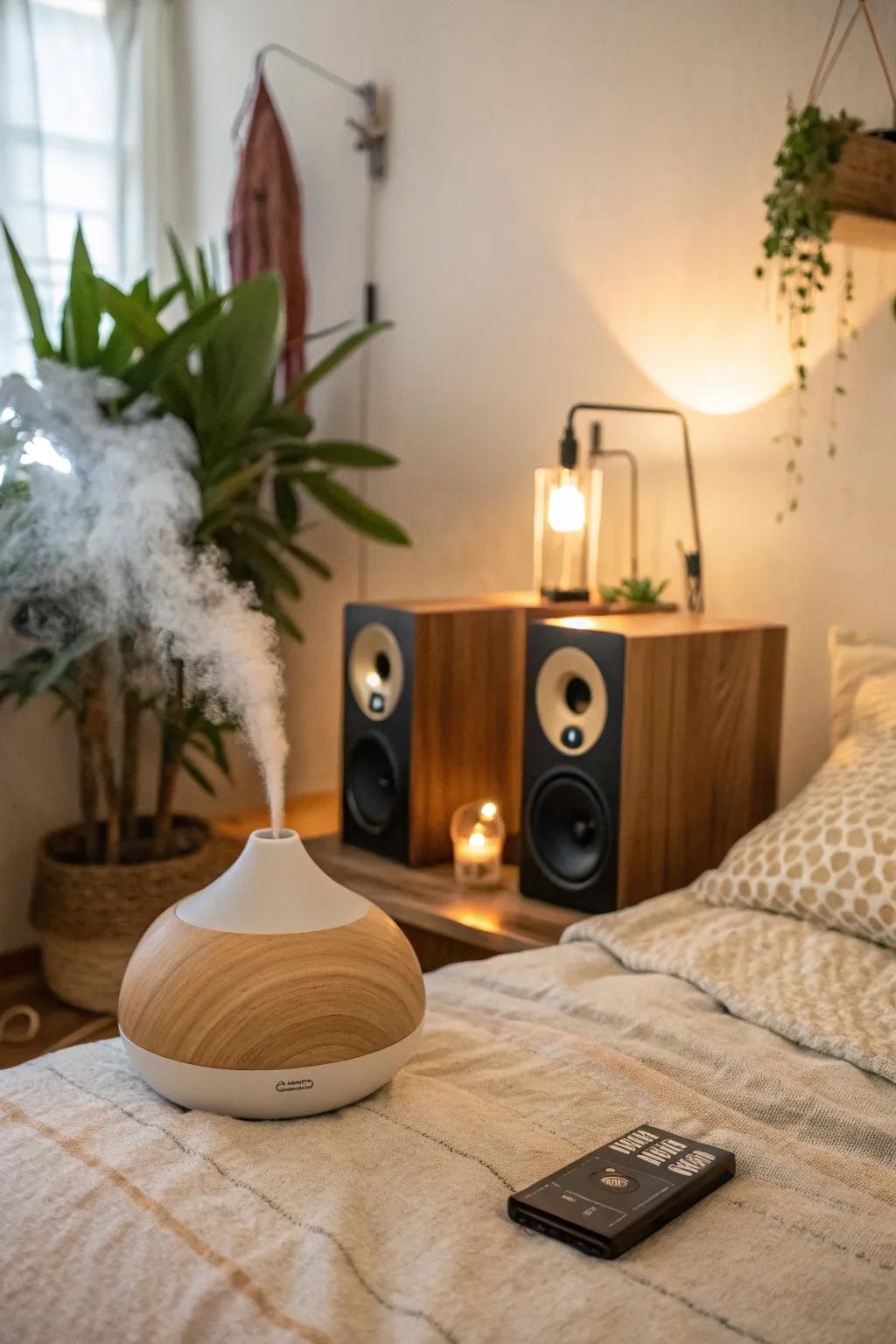 Aromatherapy and soundscapes create a peaceful atmosphere.
