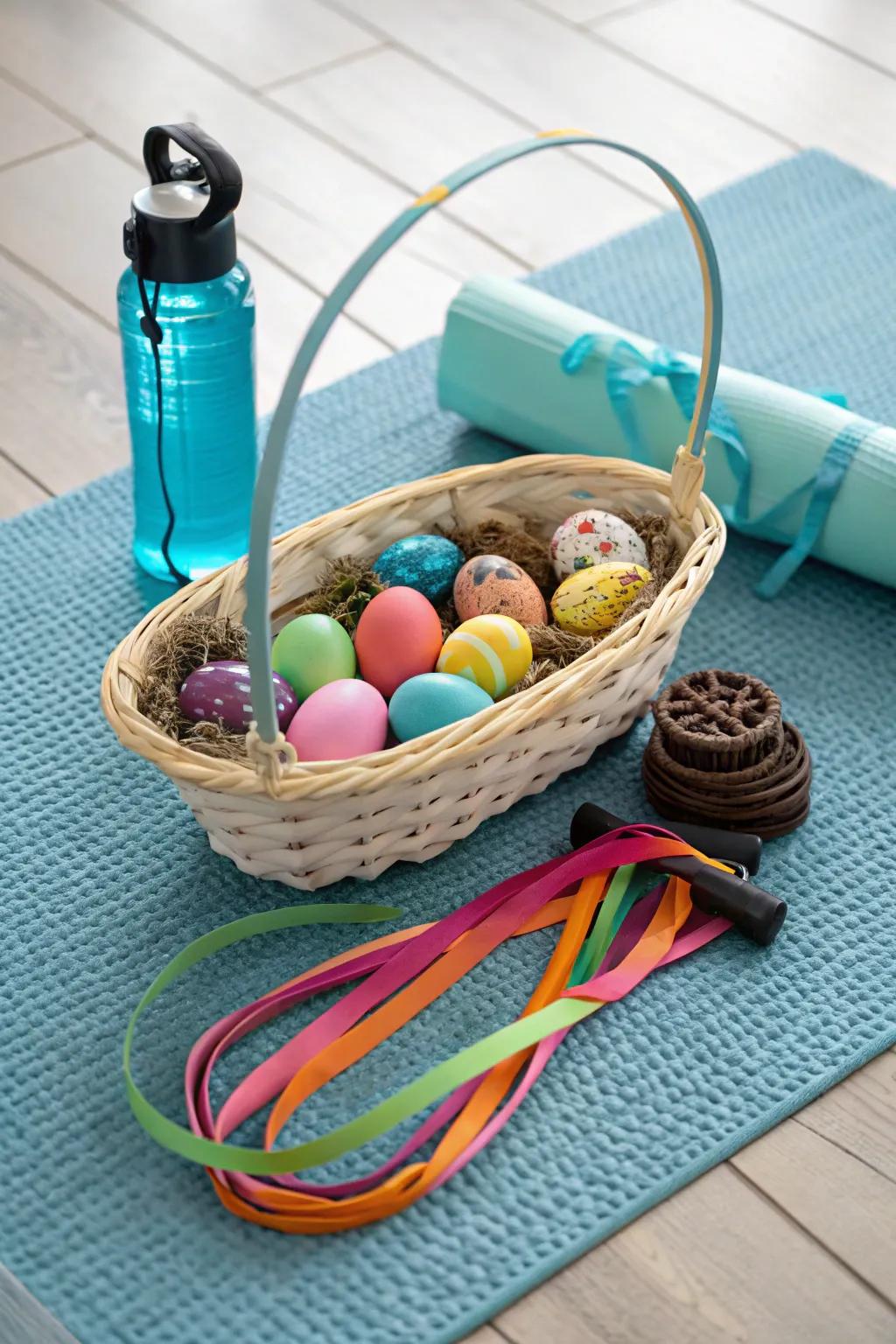 The ultimate basket for fitness enthusiasts this Easter.