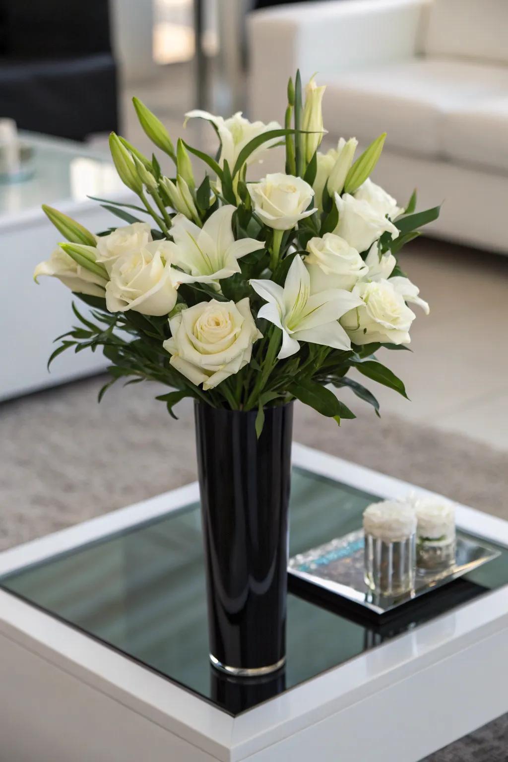 Single-hue compositions radiate sophistication and grace.