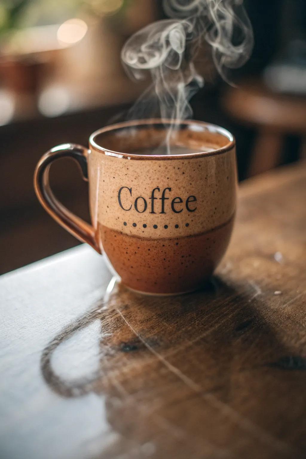 An etched tankard adds a personal and special touch to your daily routine.