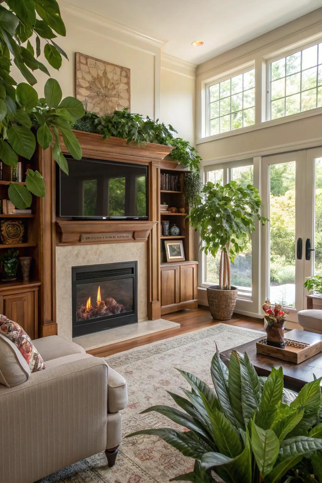 Nature’s hint: The harmony of illumination and verdure.