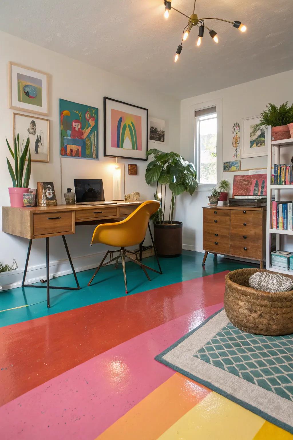 Distinguish yourself with captivating, boldly colored epoxy floors.
