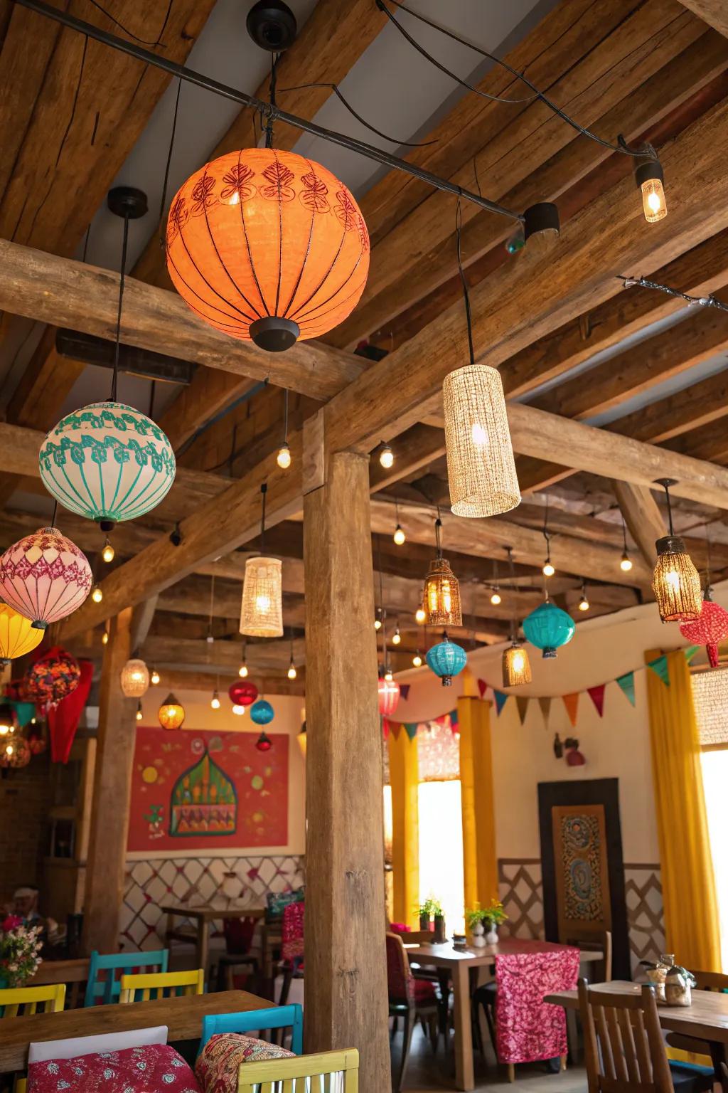 Bright shades for a fun and colorful atmosphere.