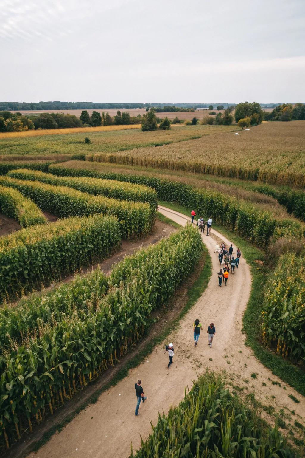 Going on a crop maze quest is a great tradition during fall.