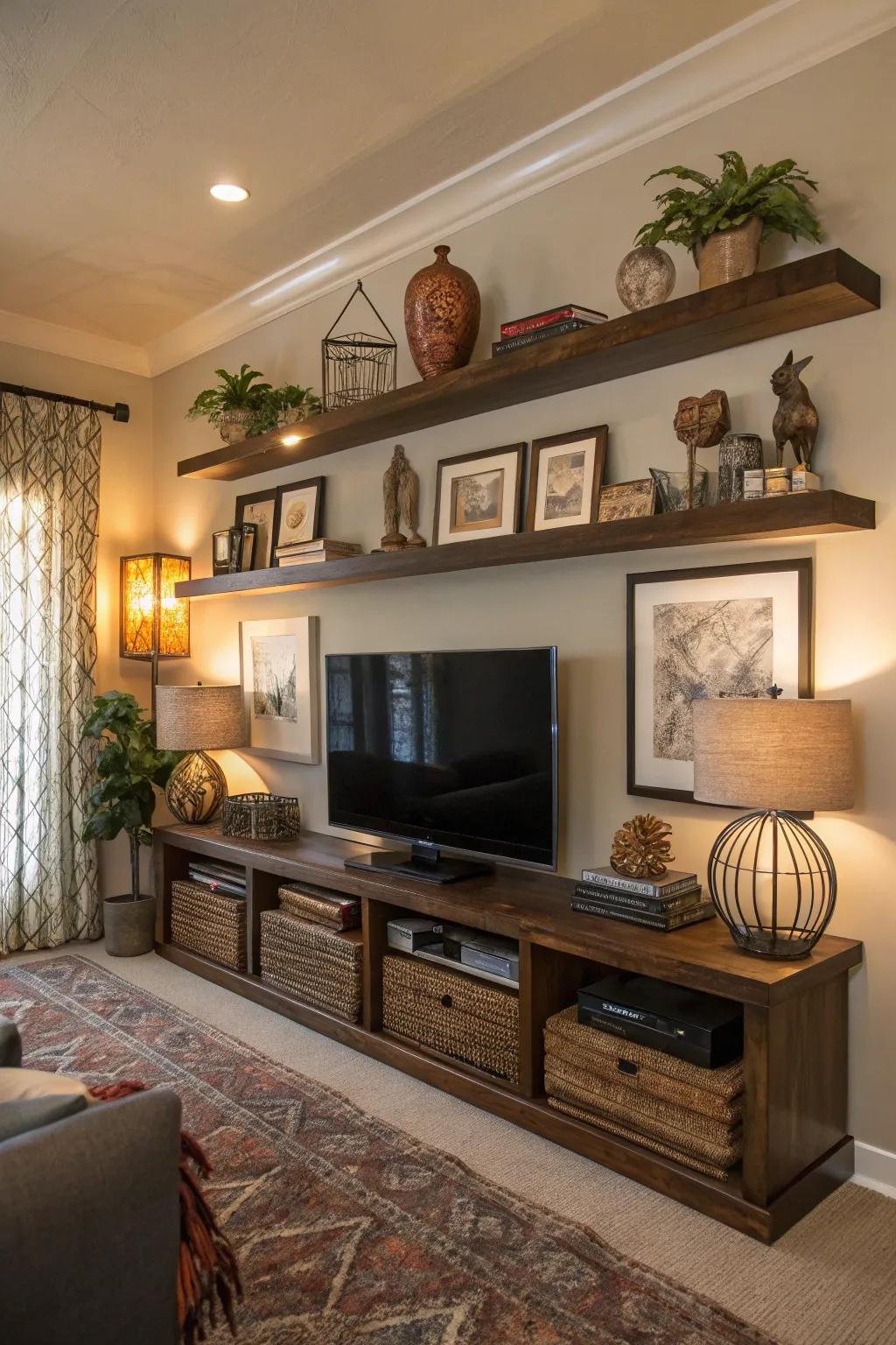 Express your style through creative embellishments on your wall mounts.