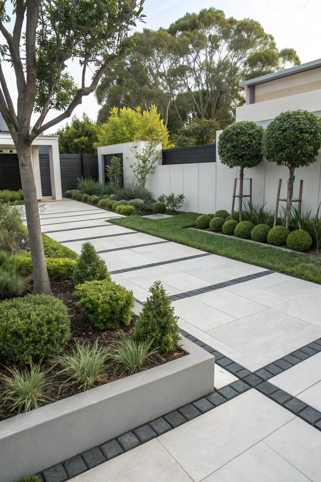 China stone blocks offer a sleek and modern aesthetic to your walkway.