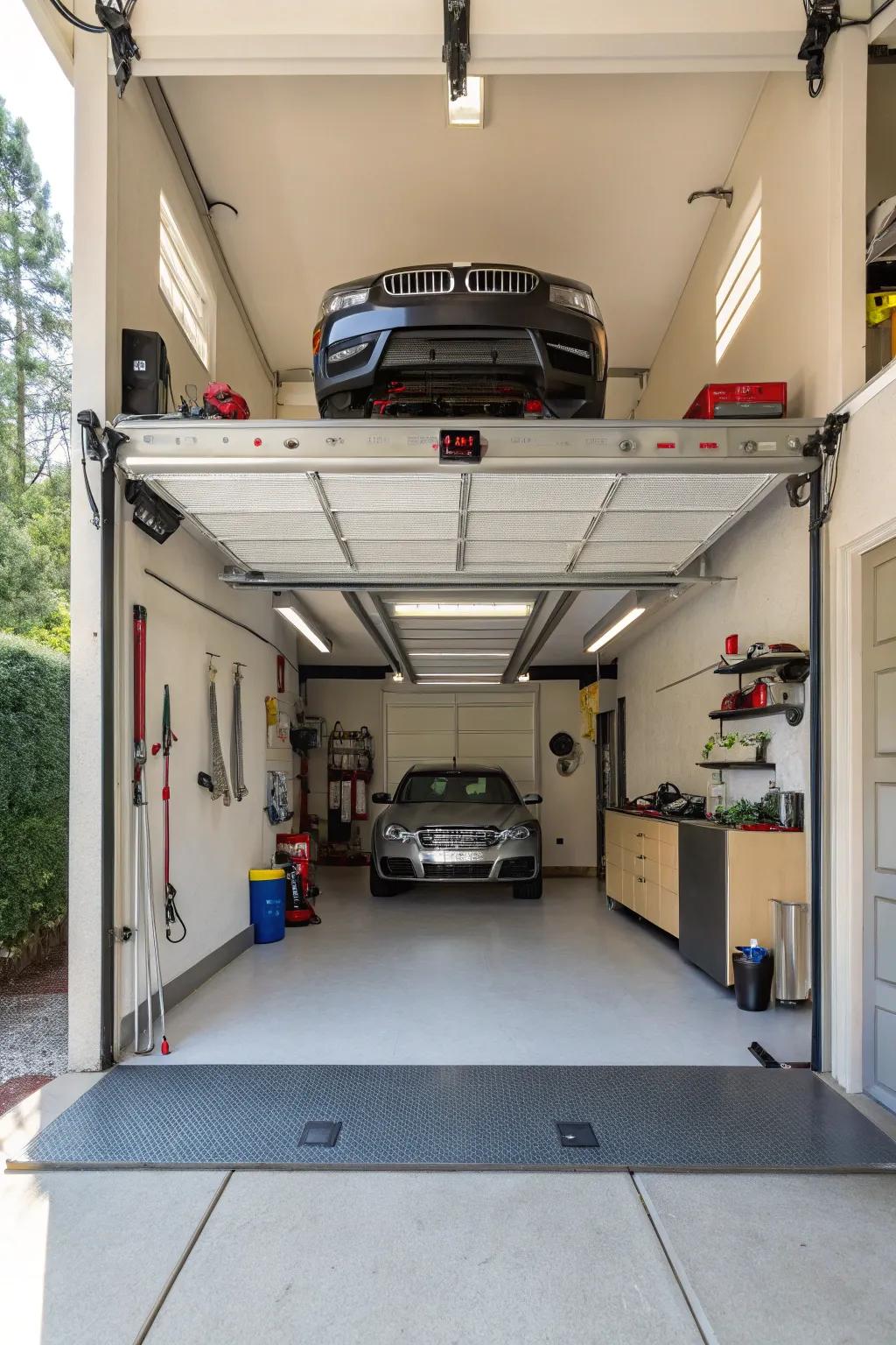 In creative ways, ceiling-mounted lifts free up floor space.