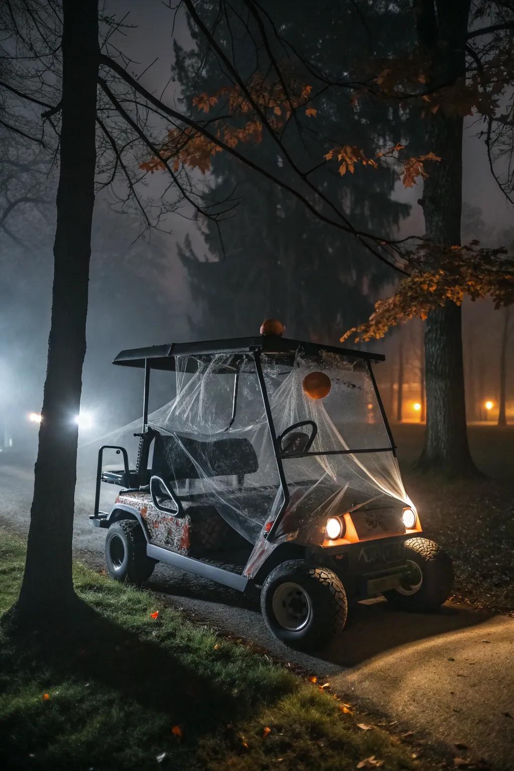 Establish the ambiance for a chilling excursion with Halloween-inspired ornaments.