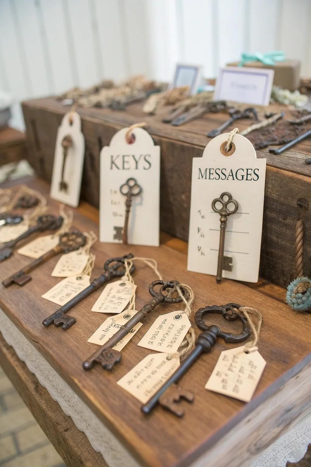 Unlock success: A distinctive method for guests to express their best wishes.