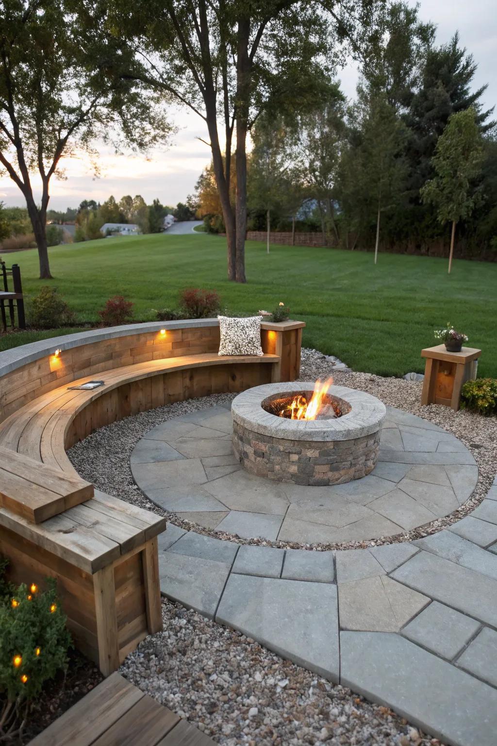 Structured seating provides ample space for guests.