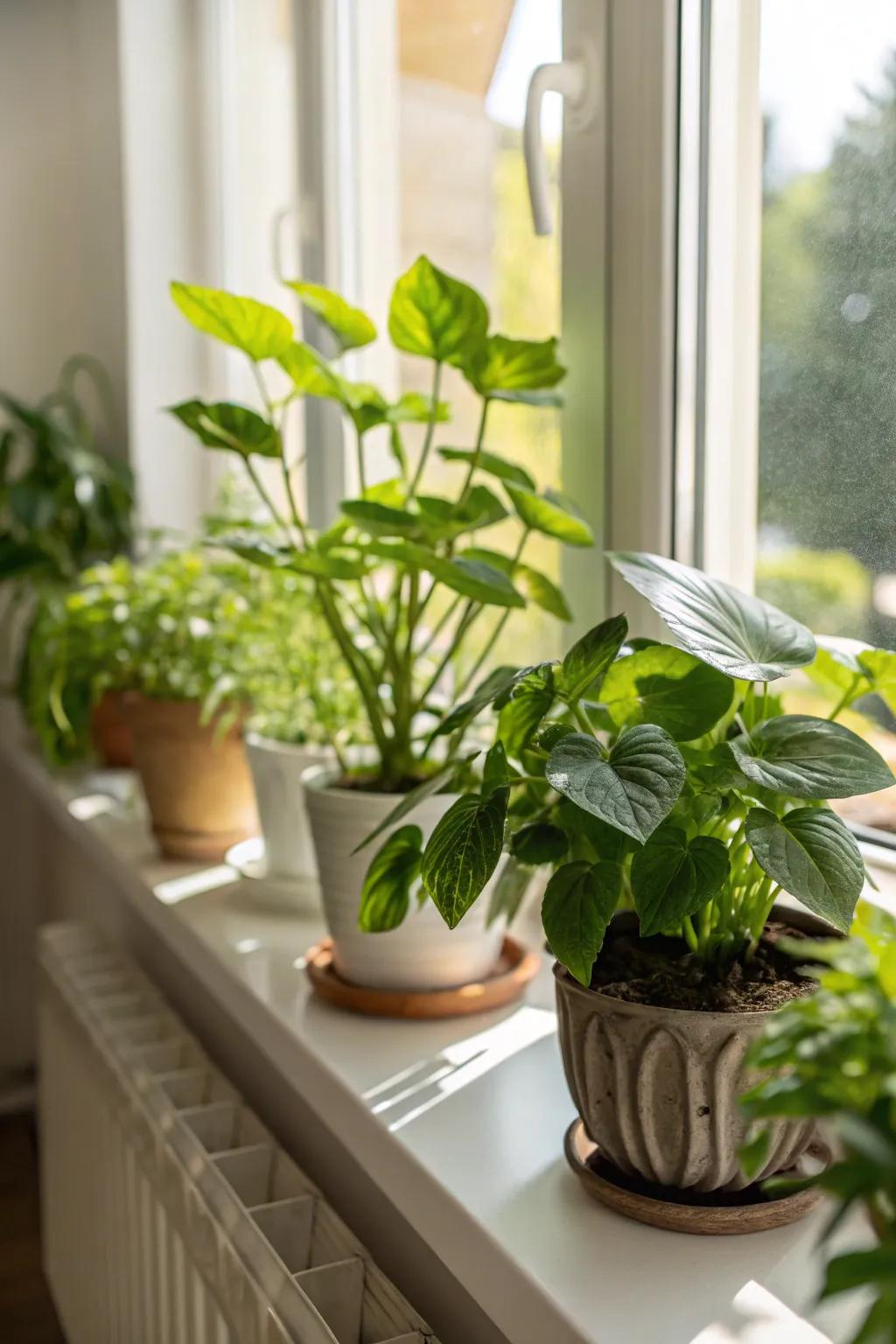 Potted foliage plants inject vitality to any nook of your dwelling.