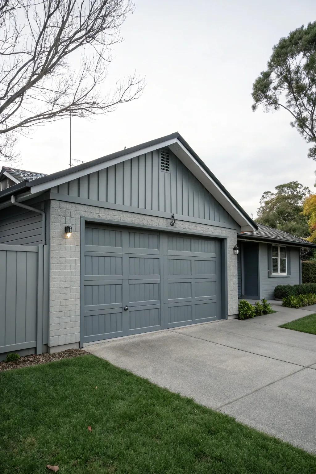 Seamless style with a graphite garage makeover.