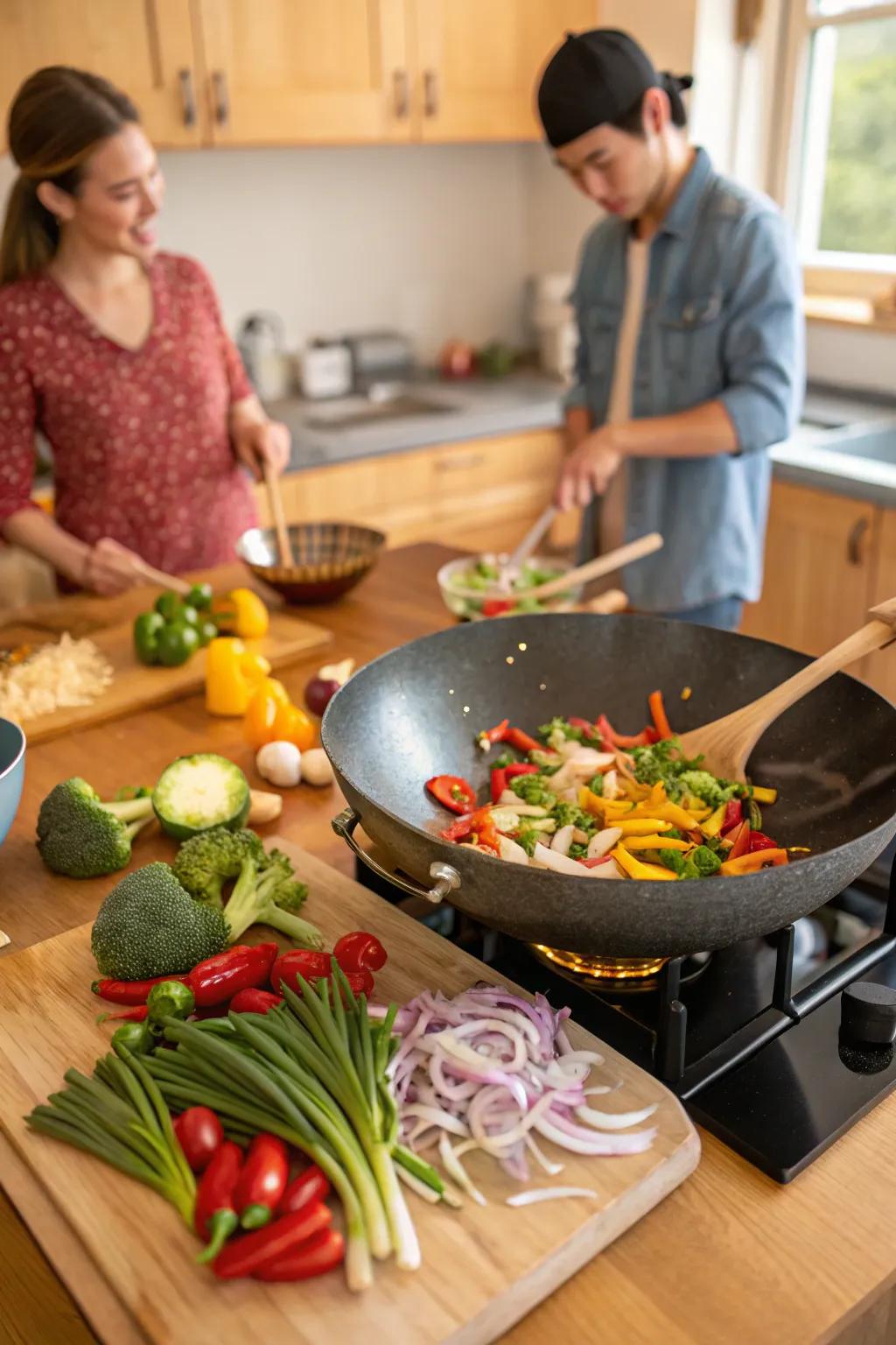 Create a storm with a stir-fry extravaganza.