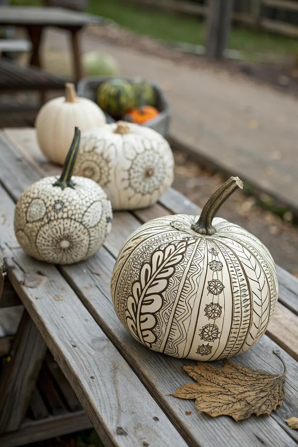 Patterned gourds offer a modern twist on tradition