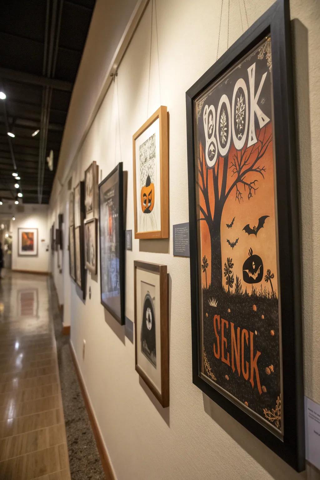 Film art turns any wall into a Halloween gallery.