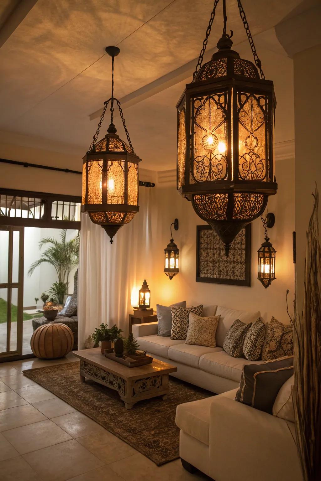 Lights add foreign elegance and warm ambiance to your space.