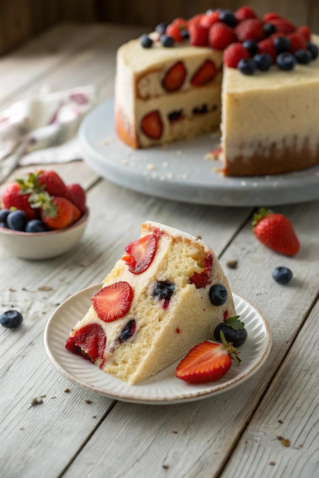 A fruity surprise with each slice.