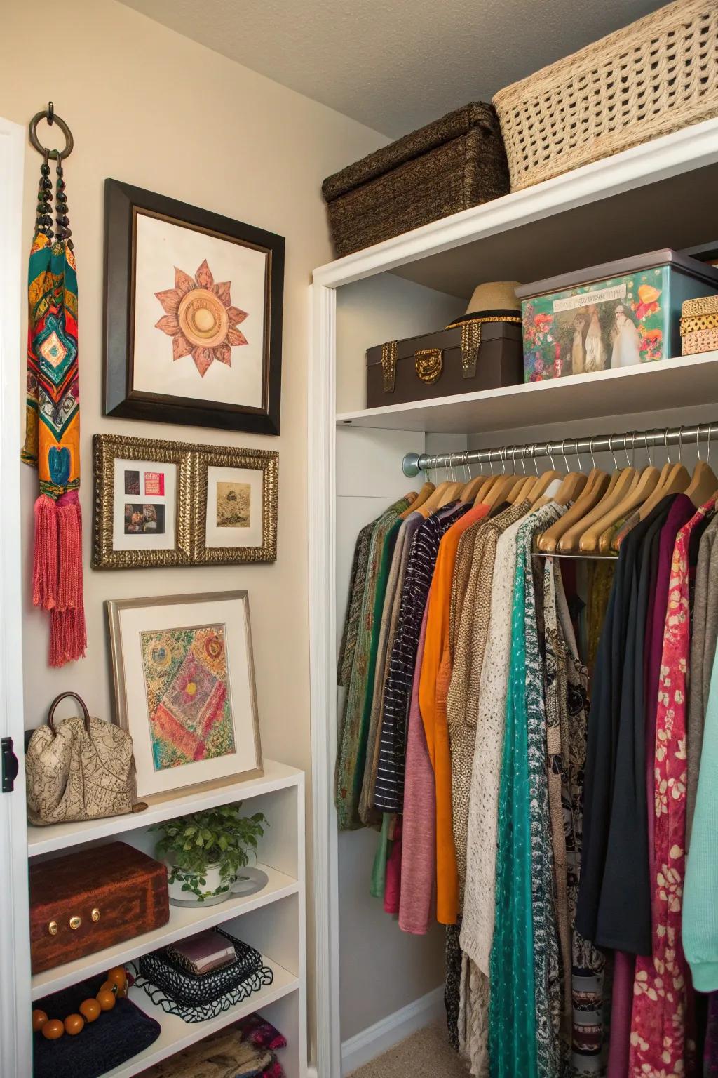 Saturate your area with personality via curated ornamentation.