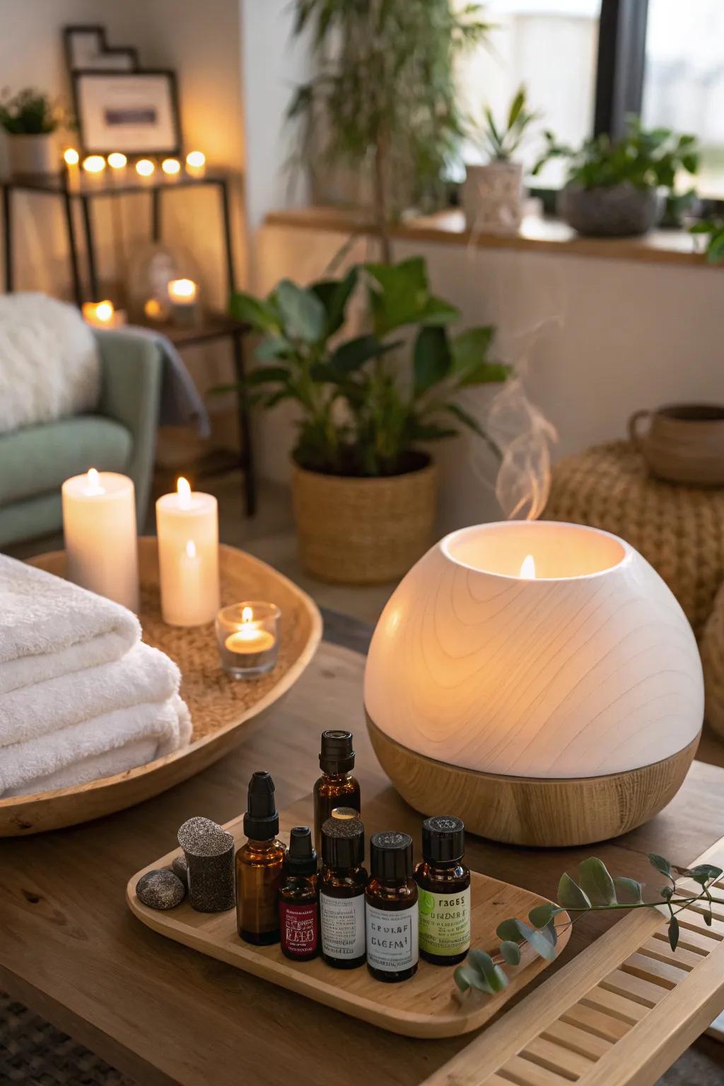 Personalize your spa experience with aromatherapy blends.