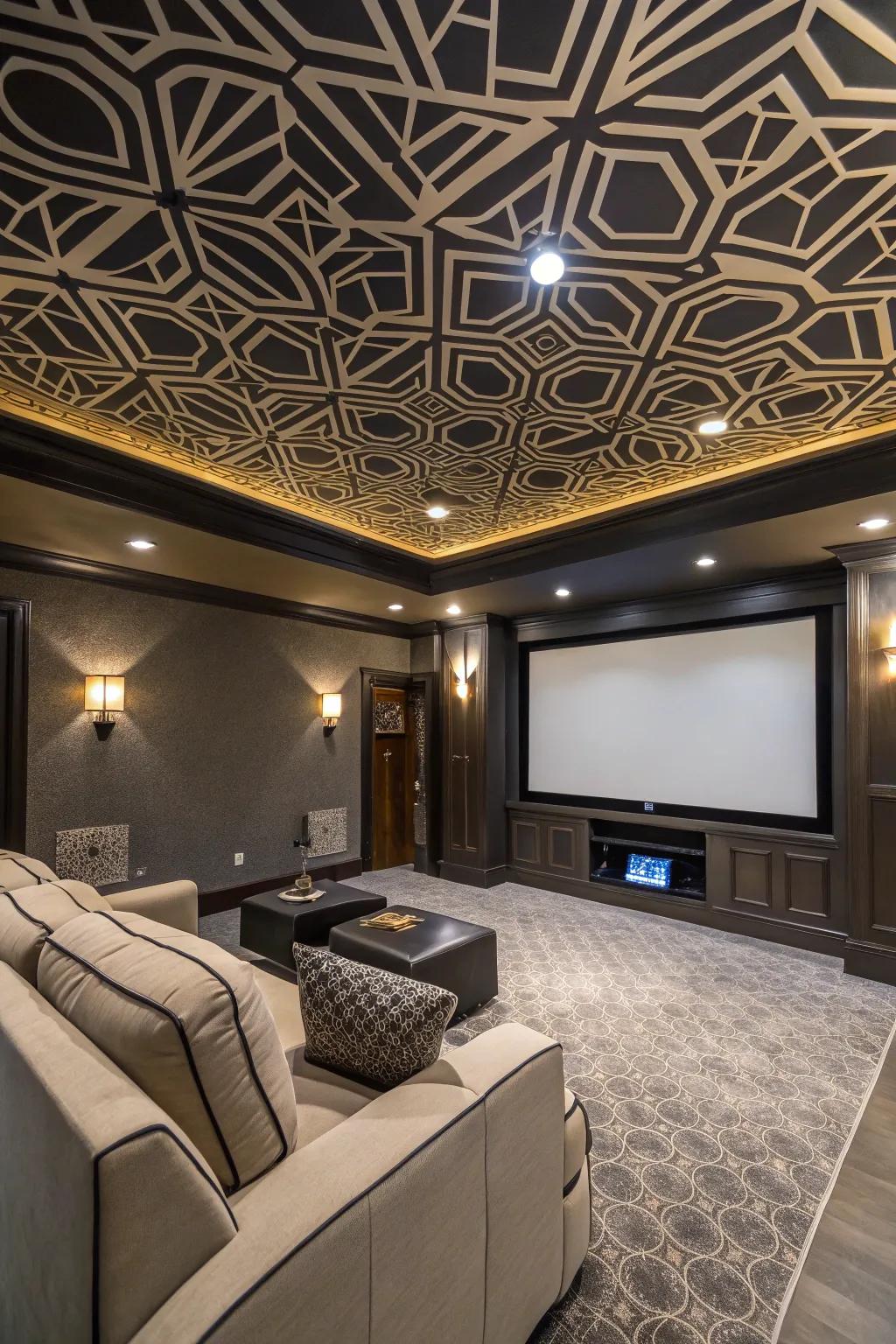 Modernize your area through geometric configurations.