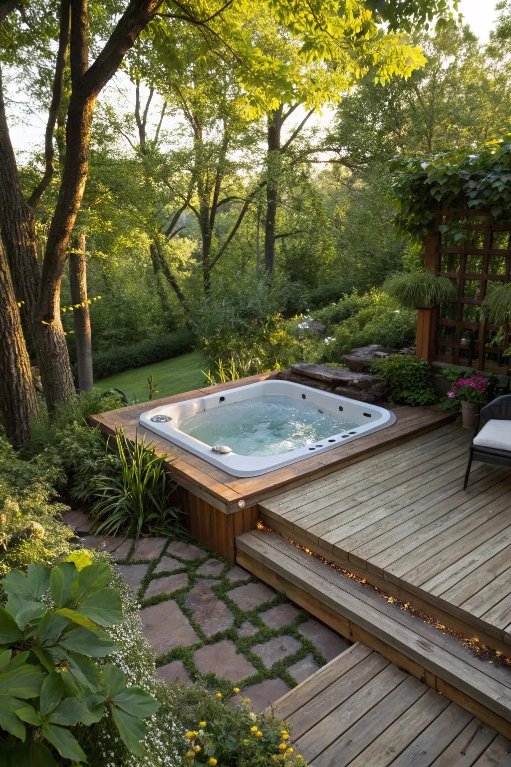 An inset design provides a smooth and integrated look.