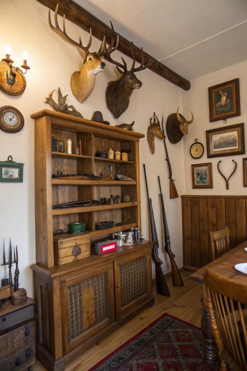 Countryside shelving provides both storage space and a venue for all your treasures.