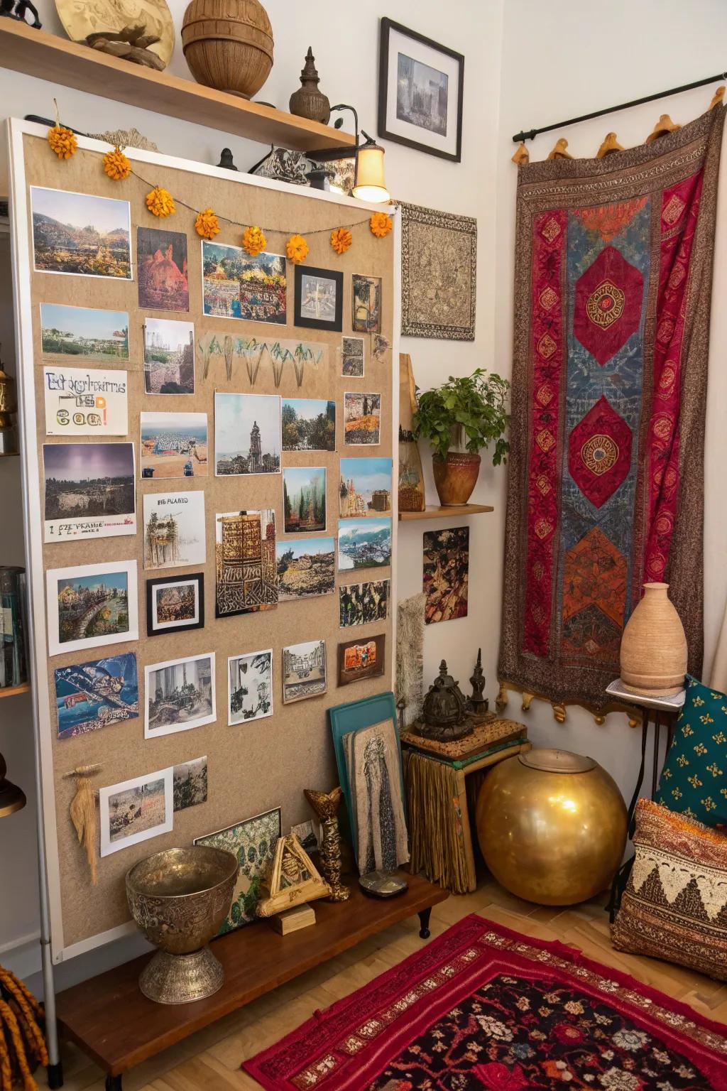 Use a culturally diverse inspiration board to accept worldwide influences.