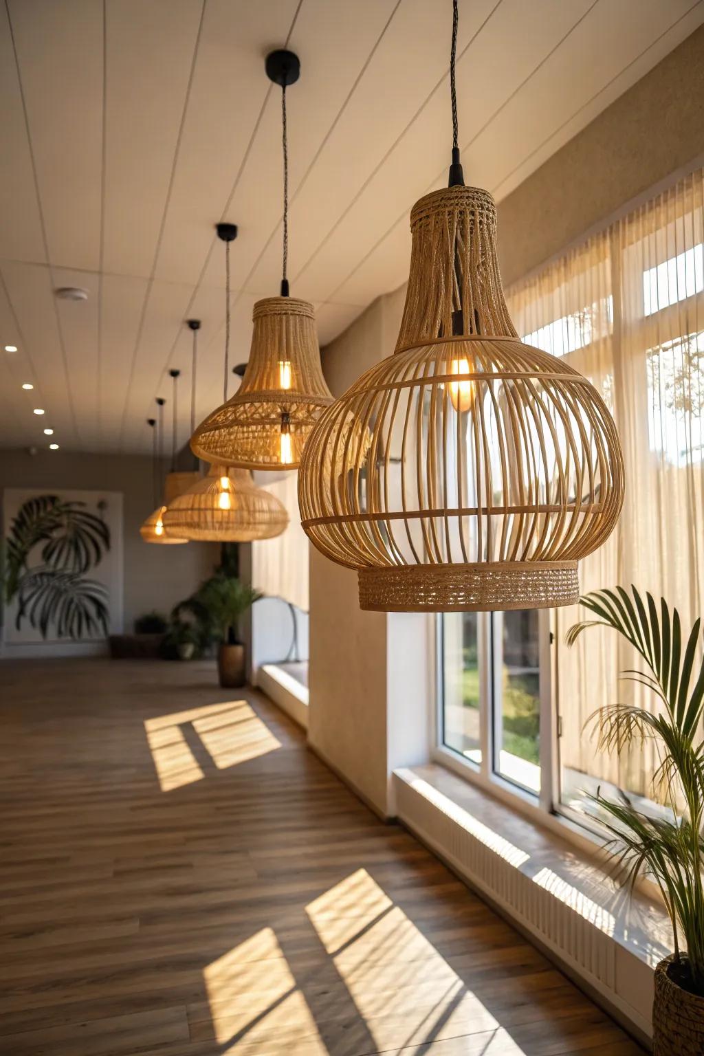 Natural lighting and materials enhance the jungle atmosphere.