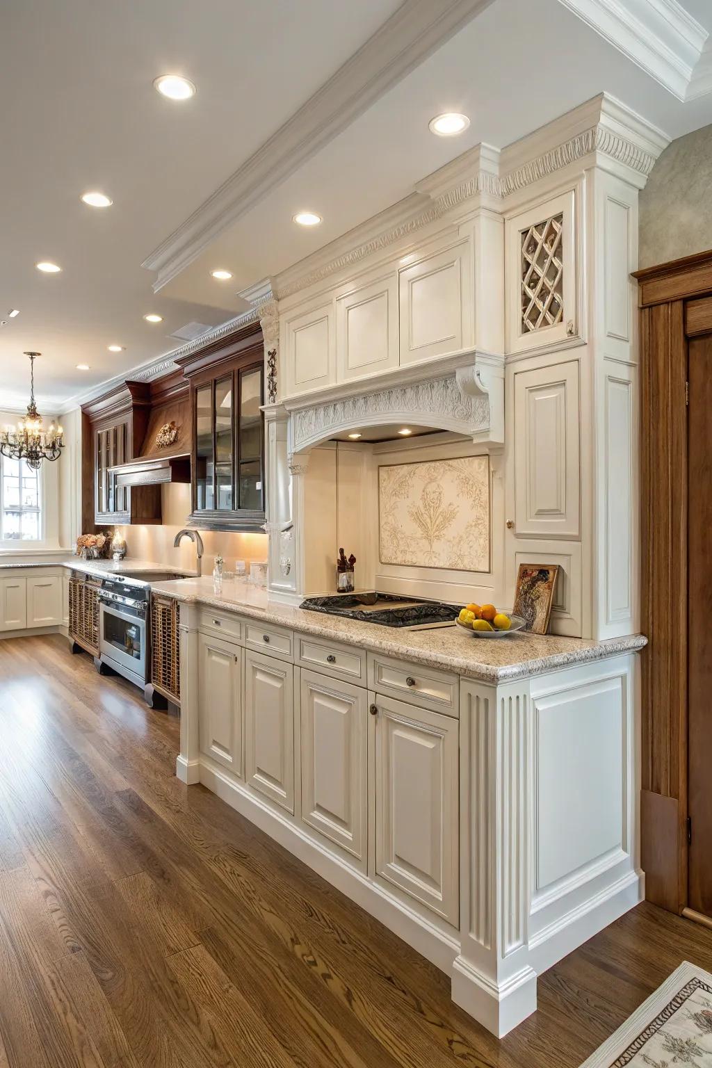 Wainscoting adds refinement and appeal.