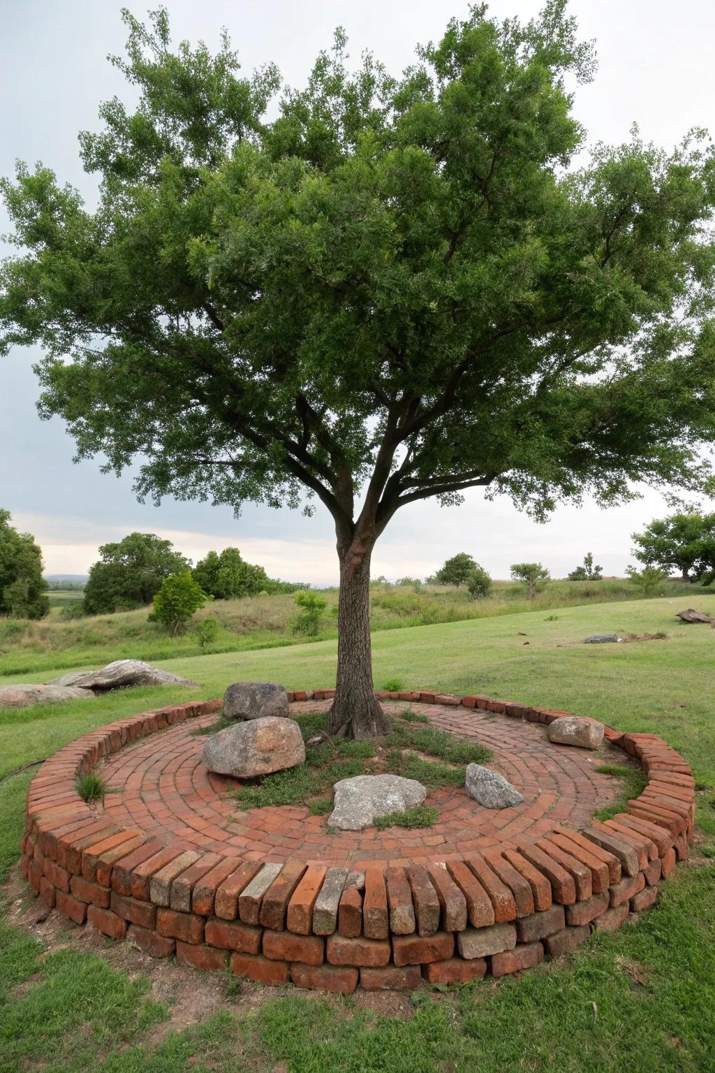 Tree circles offer protection and a refined look.