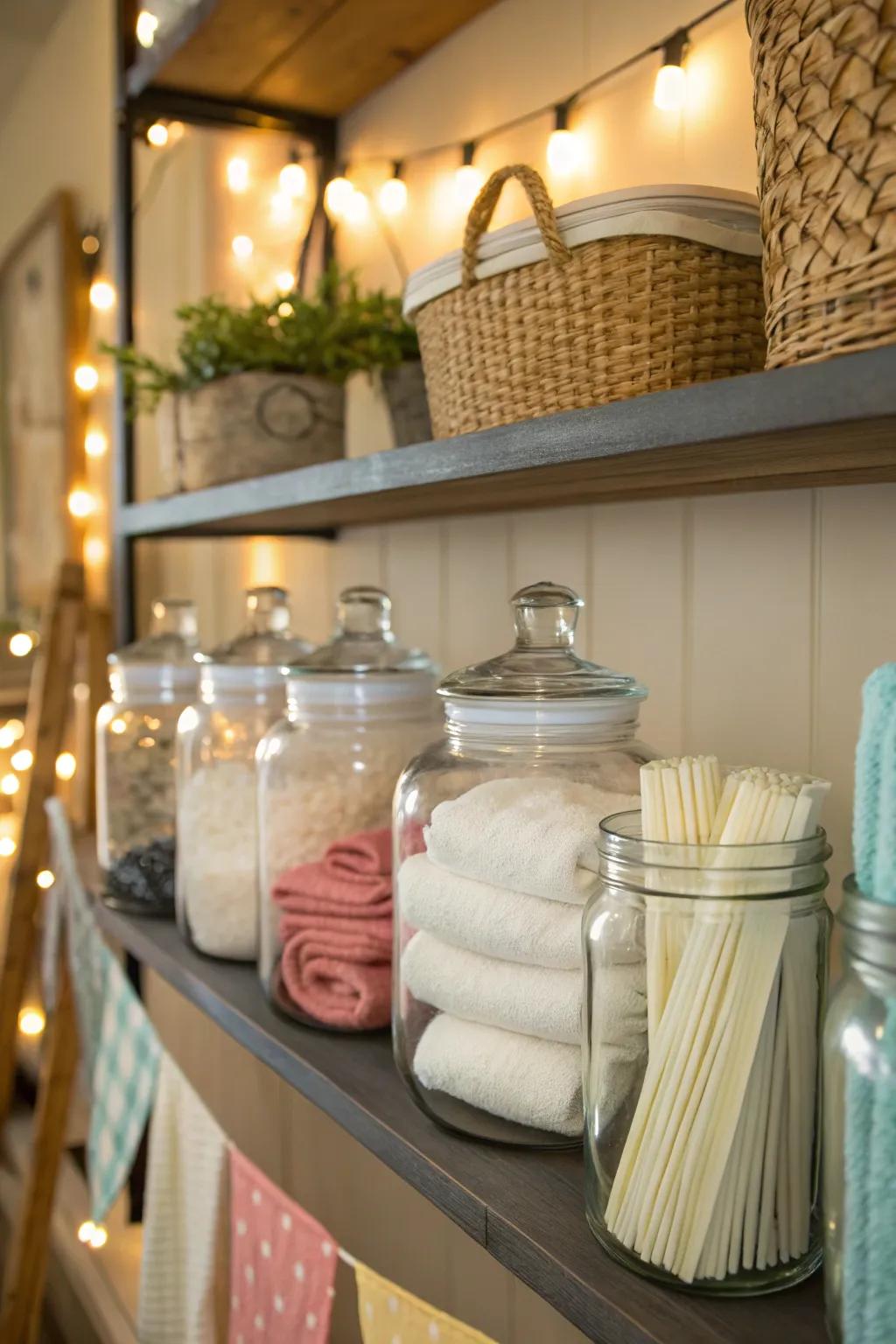 Vessels can store more than just laundry supplies, enhancing utility.